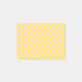 Post-it® Rose Pâle Jaune Damier Vintage (Devant)