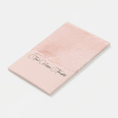 Post-it® Rose Pâle Pensez à des Pensées Heureuses (Incliné)