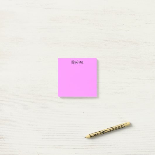 Post-it® Rose Pastel (Sur un bureau)