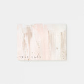 Post-it® Rose personnalisé Effet d'éclaboussure d'or Post I (Devant)