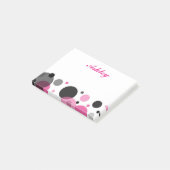 Post-it® Rose points noirs (Incliné)