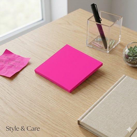 Post-it® Rose Positif Simple 3 "Carré