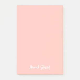 Post-it® Rose Poudré Élégant Minimaliste Étudiante Féminine