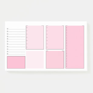 Post-it® Rose pour faire des notes de Courrier-it® de liste