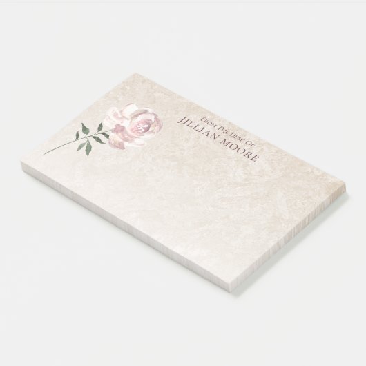 Post-it® Rose rose en fleur (Incliné)