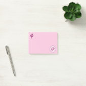 Post-it® Rose rose monogramme (Bureau)