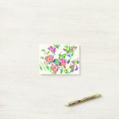Post-it® Rose rose vintage (Sur un bureau)