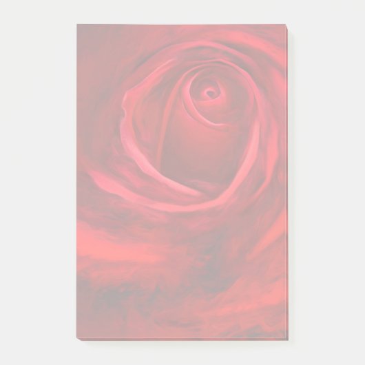 Post-it® Rose rouge déployée (Devant)
