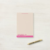 Post-it® Rose - Série naturelle (Sur un bureau)