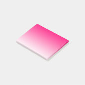 Post-it® Rose simple au blanc (Incliné)