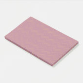 Post-it® Rose, simple, moderne, cool, motif en zigzag tenda (Incliné)