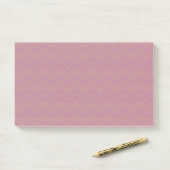 Post-it® Rose, simple, moderne, cool, motif en zigzag tenda (Sur un bureau)