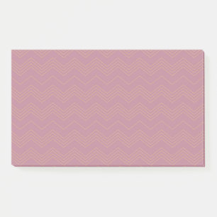 Post-it® Rose, simple, moderne, cool, motif en zigzag tenda