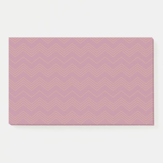 Post-it® Rose, simple, moderne, cool, motif en zigzag tenda (Devant)