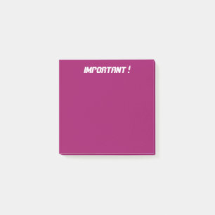 Post-it® Rose sombre