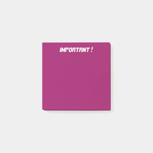 Post-it® Rose sombre (Devant)