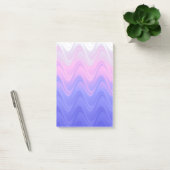 Post-it® Rose Violet Abstrait Ondulé (Bureau)