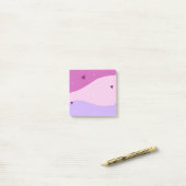 Post-it® Rose Violet Mignon (Sur un bureau)