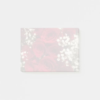 Post-it® Roses and Baby's Breath Post-It notes