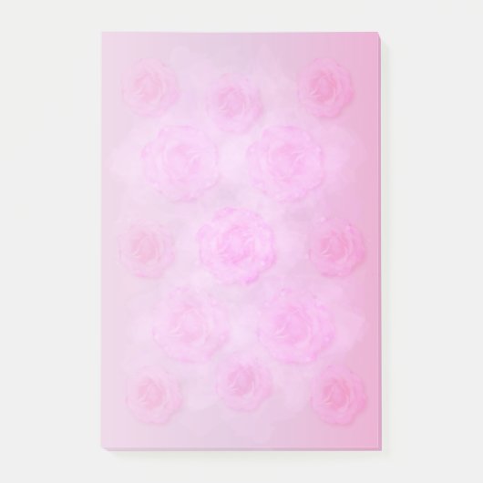 Post-it® Roses aquarelle (Devant)