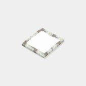Post-it® Roses blanches motif romantique rustique (Incliné)
