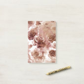 Post-it® Roses d'aquarelle 3 (Sur un bureau)