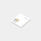 Post-it® Roses d'aquarelle customisés | Rustique RoueBarrow (Incliné)