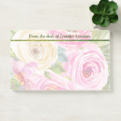 Post-it® Roses d'aquarelle en rose et crème (Bureau)