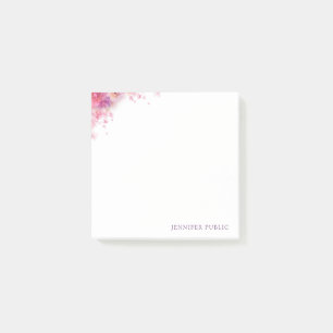 Post-it® Roses d'aquarelle Fleurs Élégantes Modèles moderne