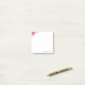 Post-it® Roses d'aquarelle Fleurs Élégantes Modèles moderne (Sur un bureau)