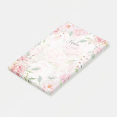 Post-it® Roses généreux | Elégante aquarelle rose (Incliné)