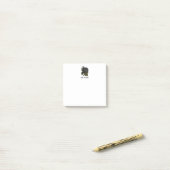 Post-it® Roses noires gothiques vintage (Sur un bureau)