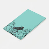 Post-it® Roses noirs et notes postales corbeaux (Incliné)