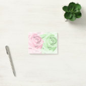 Post-it® Roses rose et vert Élégant Notes collantes (Bureau)
