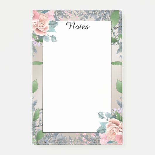 Post-it® Roses roses roses modernes simples et élégantes (Devant)