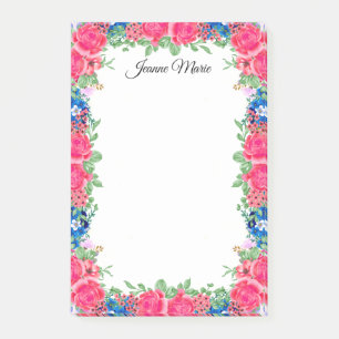 Post-it® Roses Roses Roses vintages Et Fleurs Bleues Person