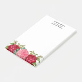 Post-it® Roses roses rouges floraux  (Incliné)