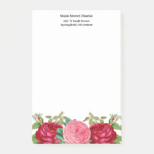 Post-it® Roses roses rouges floraux
