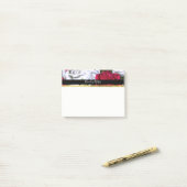 Post-it® Roses Rouges & Blanches Moderne Chic Usé Personnal (Sur un bureau)