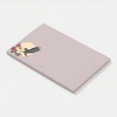 Post-it® Roses rouges et corbeaux Notes post-it (Incliné)