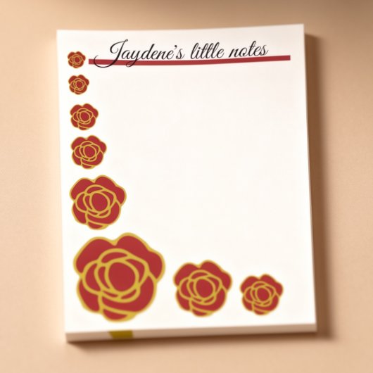 Post-it® Roses Rouges Et Dorées