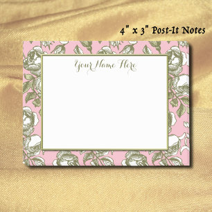Post-it® Roses Vintages personnalisés sur des bâtons de fle