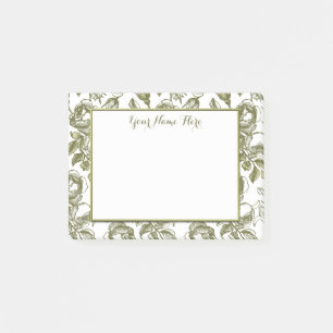 Post-it® Roses Vintages personnalisés sur des bâtons florau