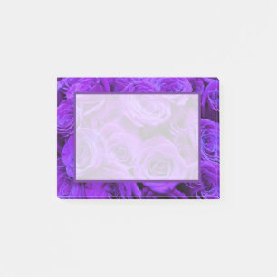 Post-it® Roses violet élégant, joli bouquet de rose