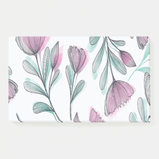 Post-it® Roses violets (Devant)