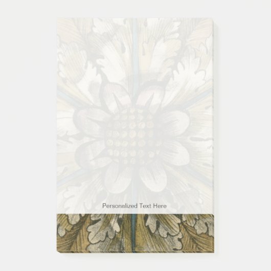 Post-it® Rosette décorative Demask sur Arrière - plan gris (Devant)