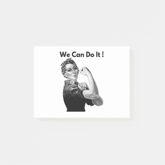 Post-it® Rosie Le Riveter On Peut Le Faire (Devant)