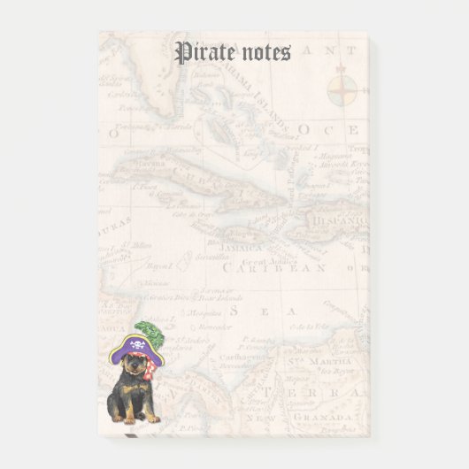 Post-it® Rottweiler Pirate (Devant)
