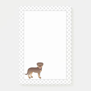 Post-it® Rottweiler Rouge Et Brun Chien De Dessin Animé Mig