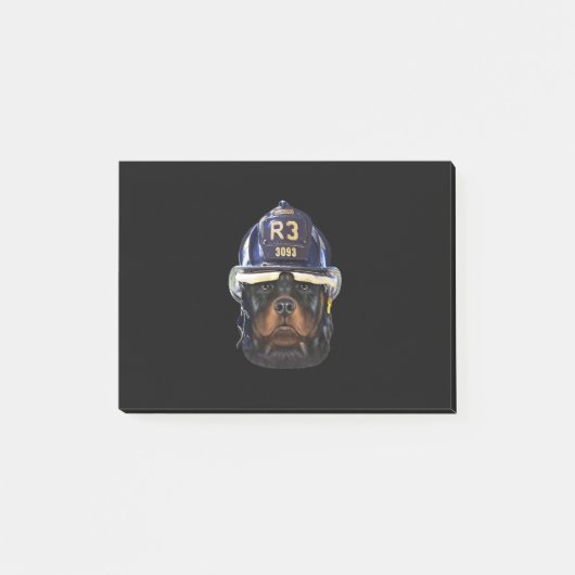 Post-it® rotweiler dowearfirefighter helpremium (Devant)